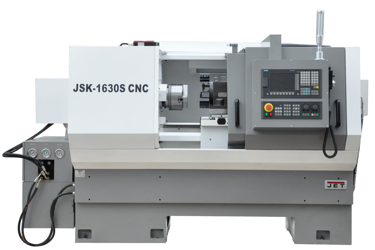 Токарный станок с ЧПУ JET JSK-1430F CNC (Fanuc, ручн. патрон, 4-х поз. резцедержка или 6-ти позиционная револьверная голова)