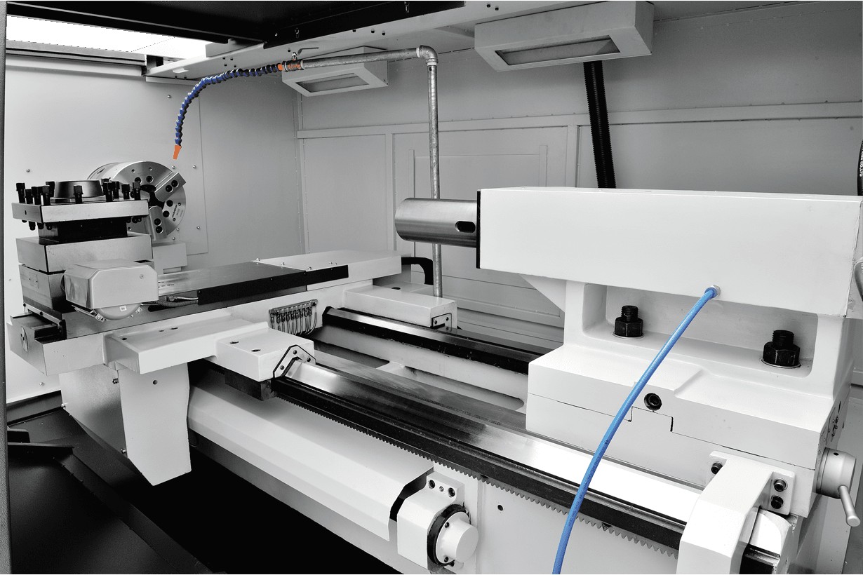 Токарный станок с ЧПУ JET JCT-16F CNC (Fanuc, ручн. патрон, 8-ти поз. рев. голова)