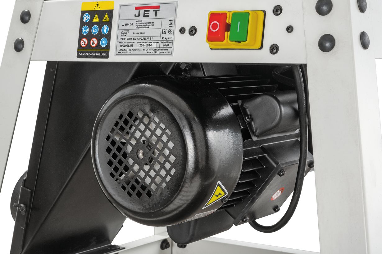 JET JJ-6OS Фуговальный станок 230 В (JET Дисконт) - (Демозал Москва)